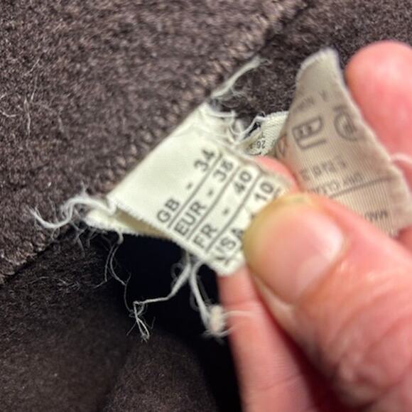 JOURNAL STANDARD Japanese Brand Relume Wool Duffle Coat Jacket Brown Women's 10 - Picture 11 of 12